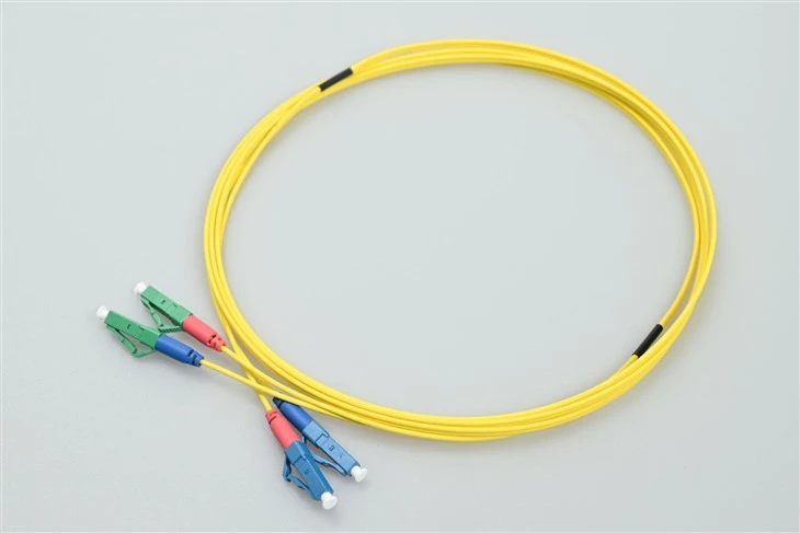 FIBER OPTIC PATCH CORD LC APC TO LC UPC DUPLEX