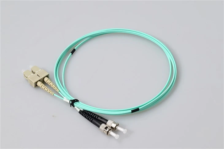 Fibre Optique Patch kòd SC TO ST Duplex OM3