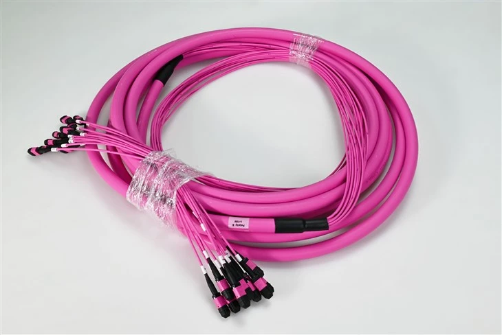 MTP MPO Fibre Patch kòd 12 Nwayo OM4